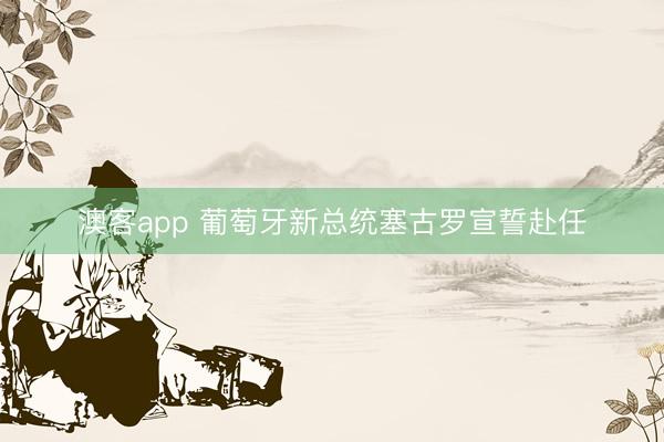 澳客app 葡萄牙新总统塞古罗宣誓赴任